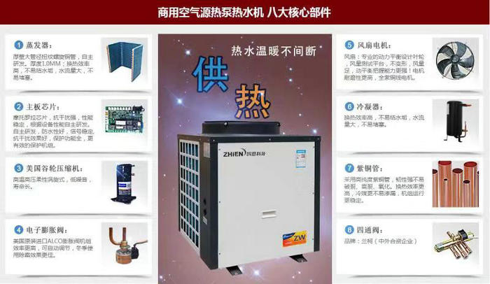 空氣能熱水設備:商用空氣能熱水系統(tǒng)-空氣能熱泵廠家